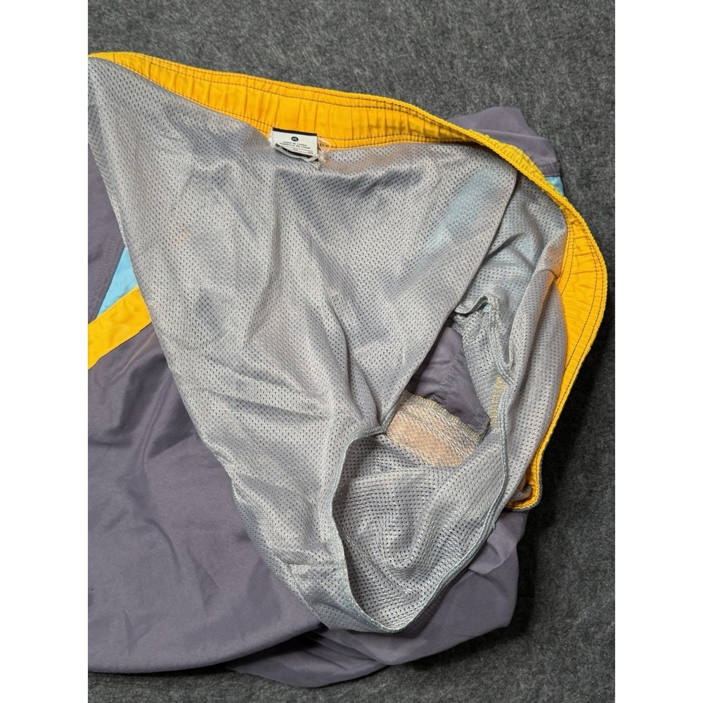 Nike Swim / Board Shorts Mens Sz XL Gray Orange ,Aqua .Mesh Lined Pockets - Picture 8 of 10